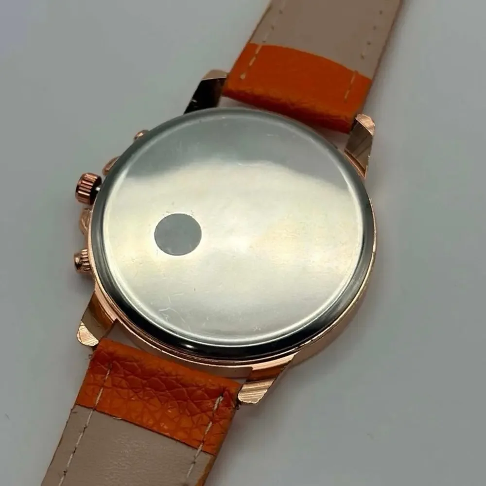 Rose Gold & Orange Lin Times Men’s Watch